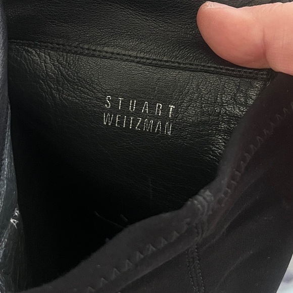 Stuart Weitzman Black #5050 Over The Knee Boot Scuffs Size 5.5 Chic Gossip Girl - Picture 4 of 11